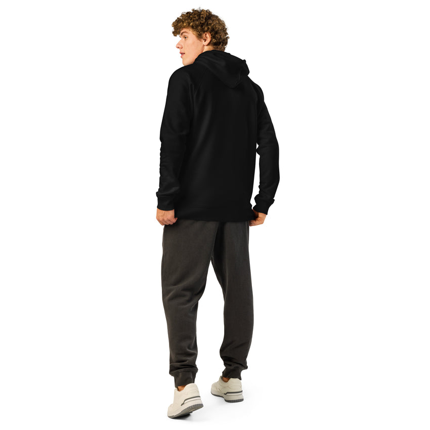 Unisex organic side pocket hoodie