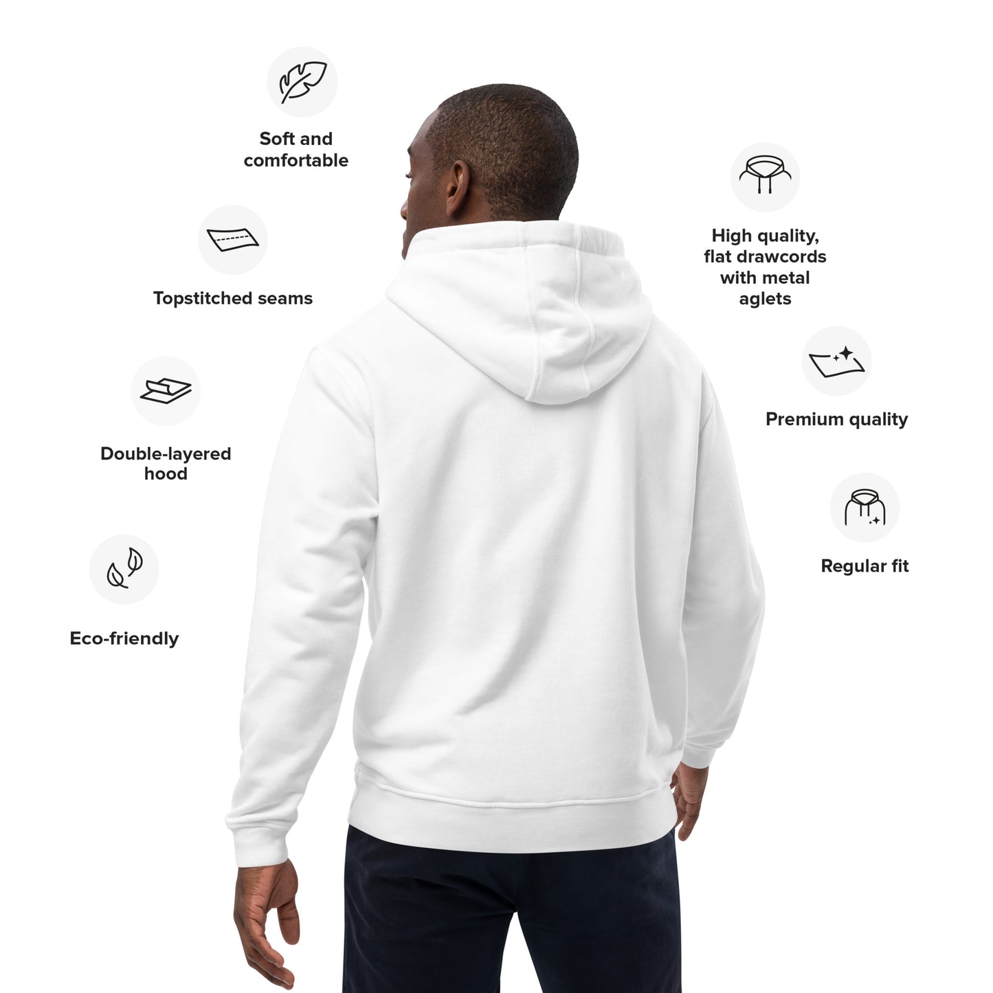 PAK WHITE ECO HOODIE